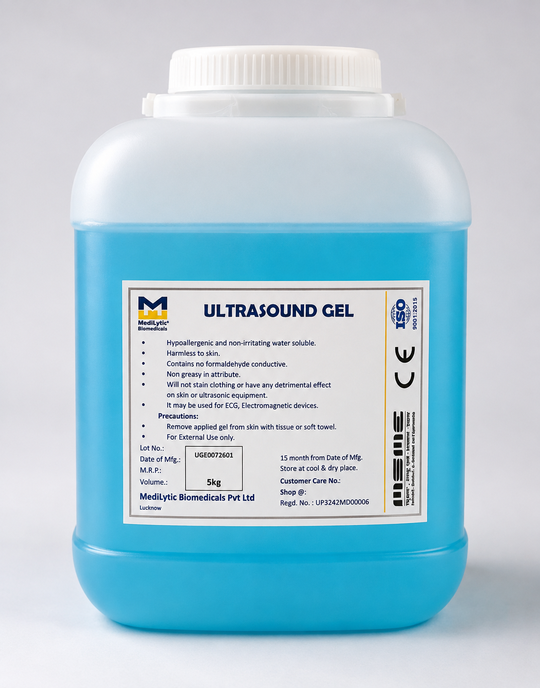 MediLytic Ultrasound/ECG Gel in Spout Pack with bottle