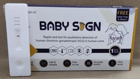 MediLytic "BABY SIGN"(Self Pregnancy Test Kit) (along with Urine Tray, dropper, and gloves in each box) Pack of 05 kit Medilytic Biomedical