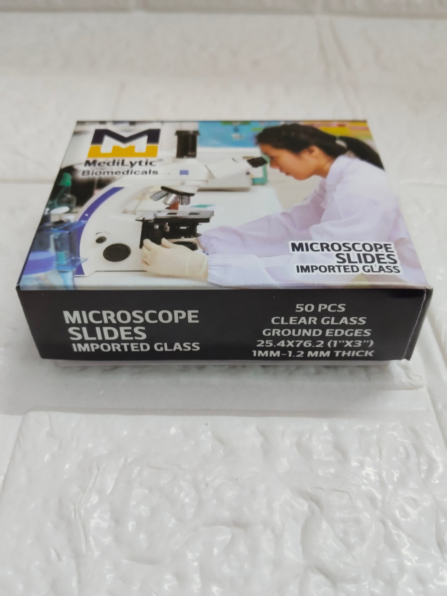 MediLytic Imported Glass Slides | Each Box of 50 Slides
