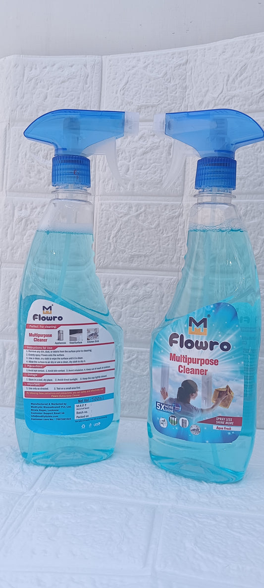 MediLytic Flowro 5X More Shine Multipurpose Cleaner (500 ml),Pack of 6 bottles
