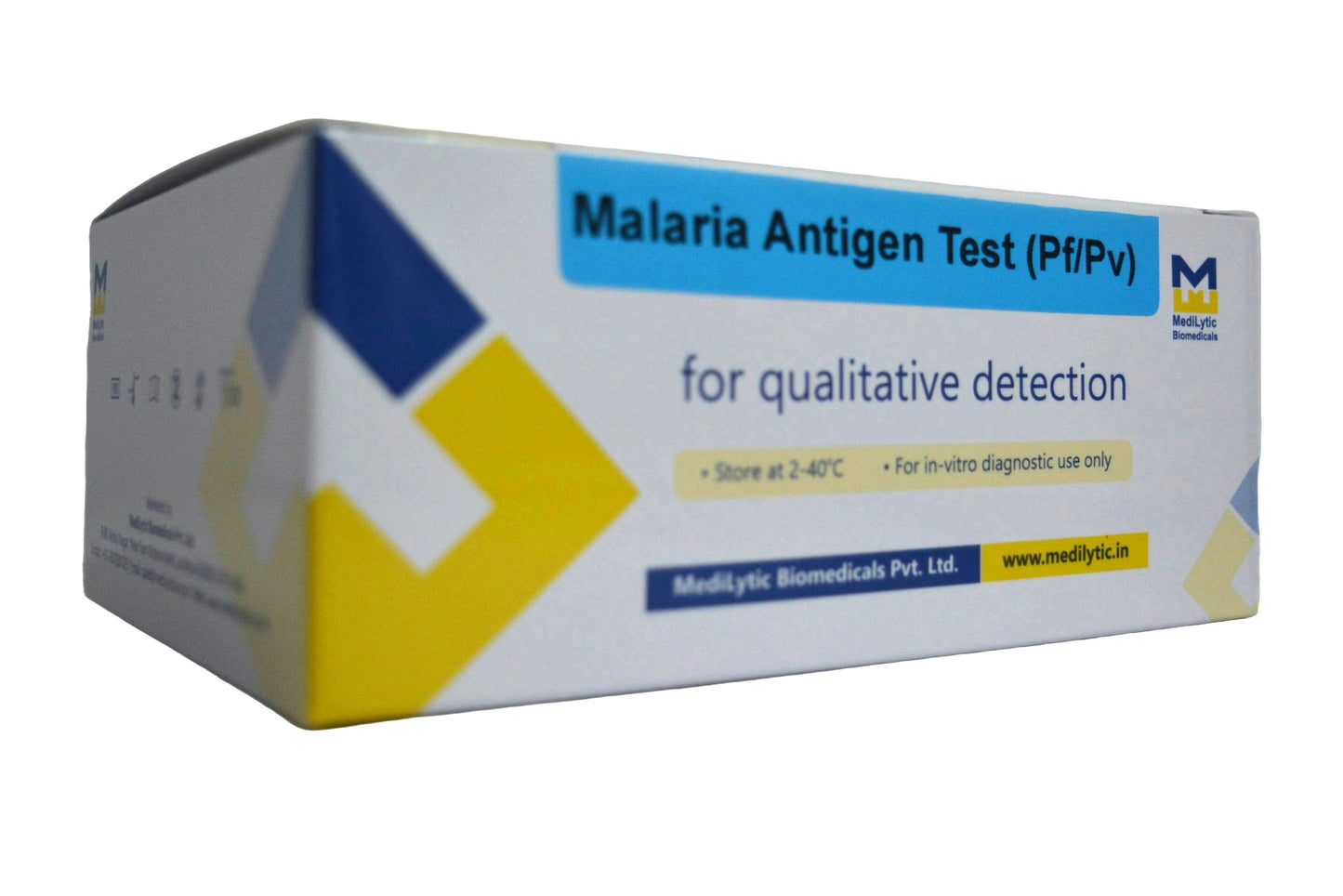 MediLytic Malaria Test Kit (Pack of 25 Cards) Antigen Self Test Kit