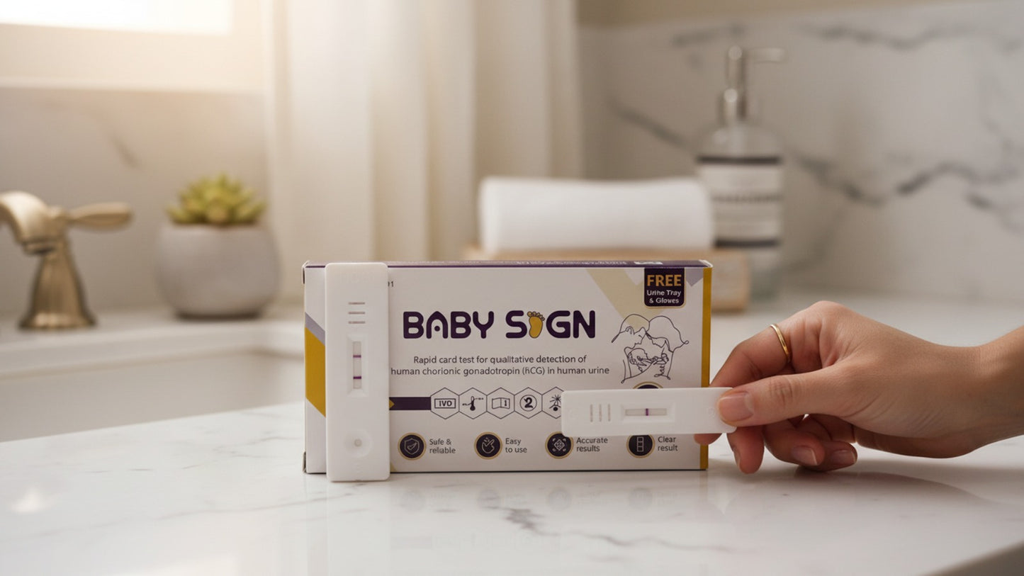 MediLytic "BABY SIGN"(Self Pregnancy Test Kit) (along with Urine Tray, dropper, and gloves in each box) Pack of 05 kit Medilytic Biomedical