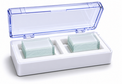MediLytic Cover Slip Super White Glass | Imported - 22x22 mm | Square | Each Box Of 200 Pcs