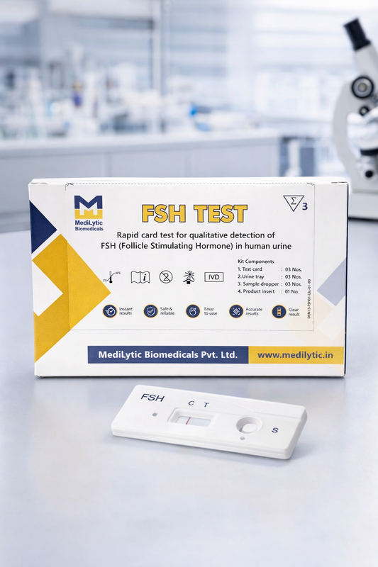 MediLytic Menopause Test Kit (FSH Test) (Pack Of 03 Cards)