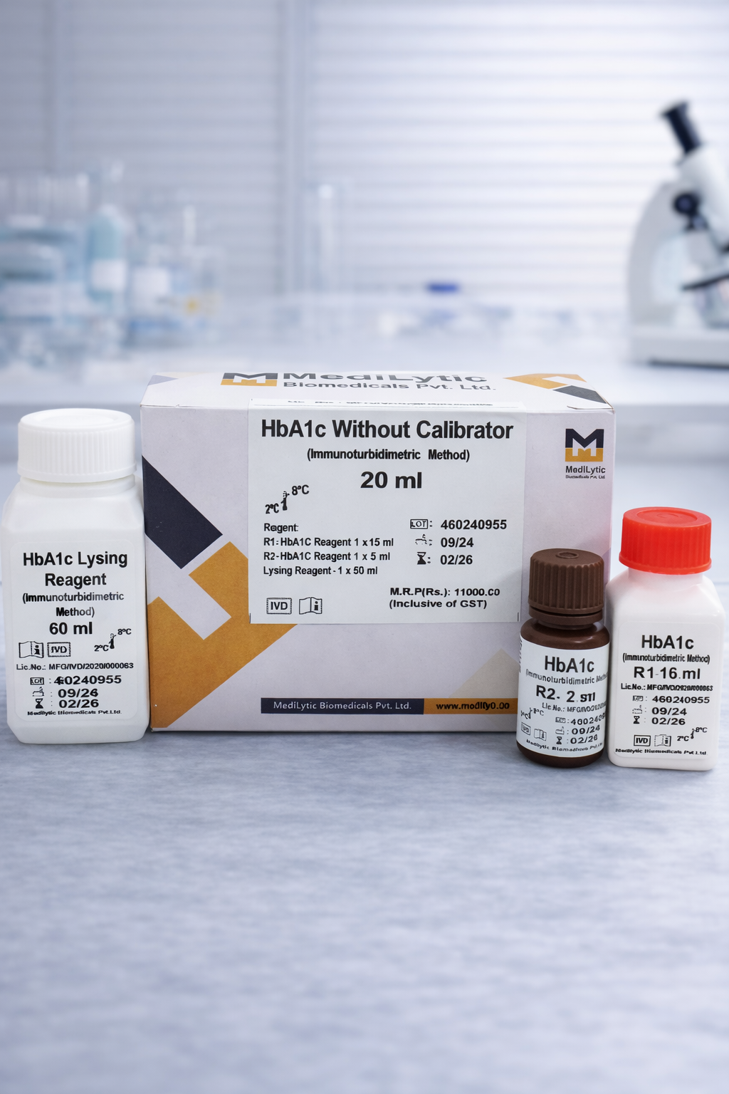 MediLytic HbA1c without Calibrator 20/40 ml