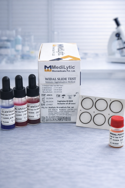 MediLytic Widal Slide Test 4 Parameters 4x5 ml