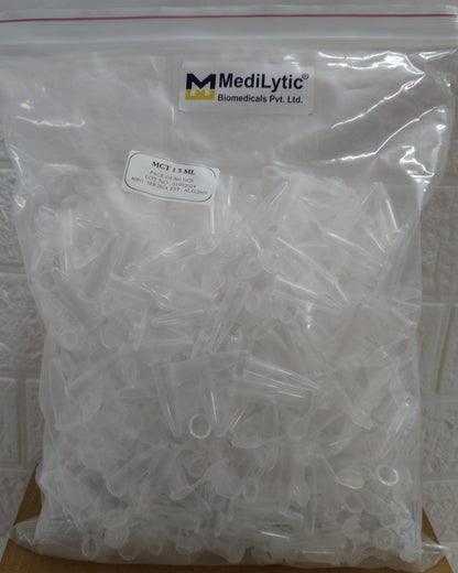 MediLytic MCT Vials (1.5 ml) (Each Bag Contain 500 nos),Pack of 2 nos.