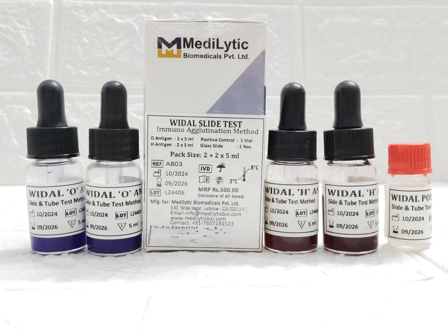 MediLytic Widal 'O' & 'H' 20 ml