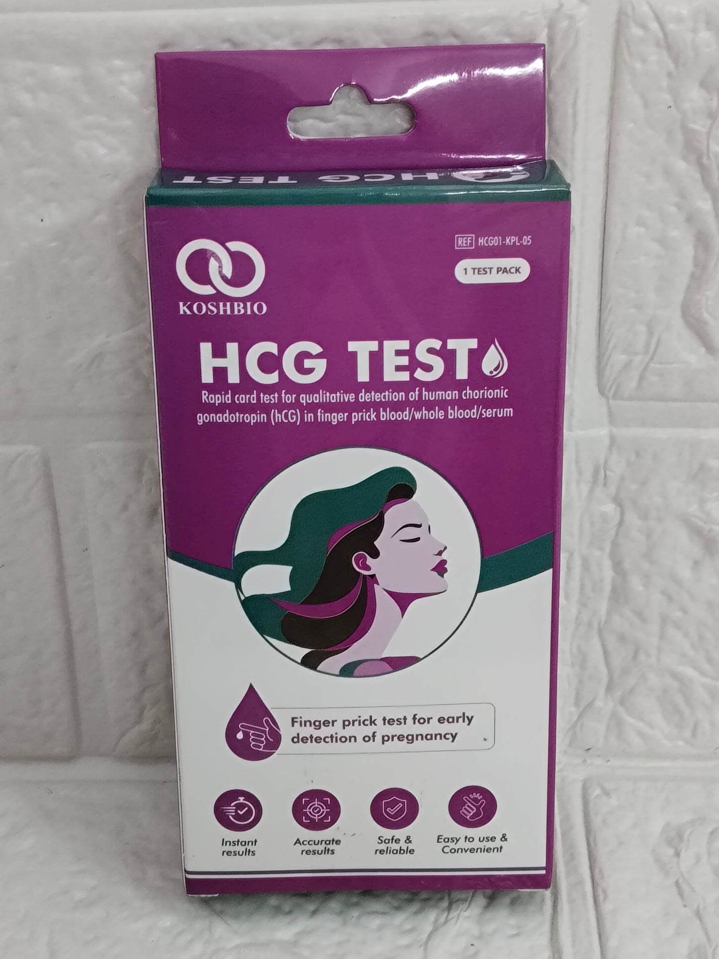 MediLytic Koshbio HCG (Finger Prick Test Kit) - Pack of 05 Cards