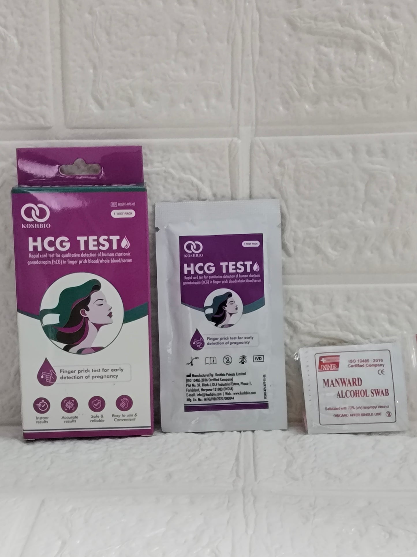 MediLytic Koshbio HCG (Finger Prick Test Kit) - Pack of 05 Cards