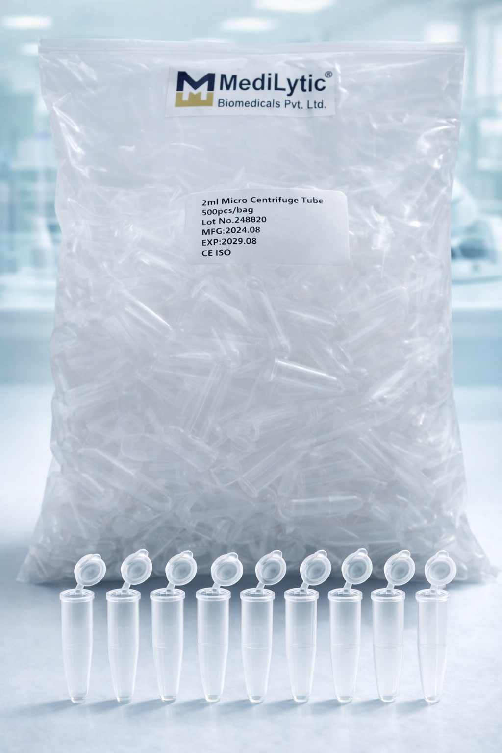 MediLytic MCT Vials (2 ml) (Each Bag Contain 500 nos),Pack of 2 nos