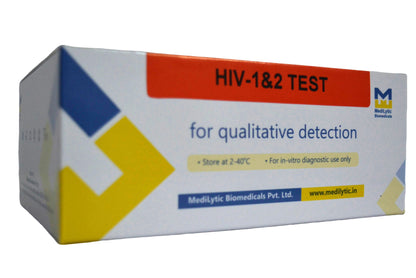 MediLytic HIV-1 & 2 Test (Pack of 25 Cards) Antibody Test Kit