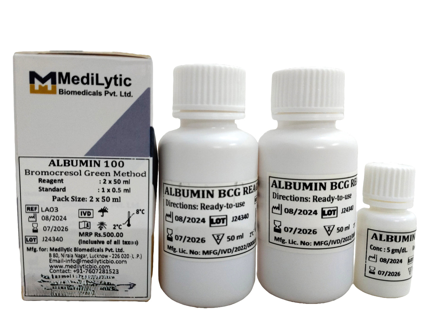 MediLytic Albumin Diagnostic Reagent Kit
