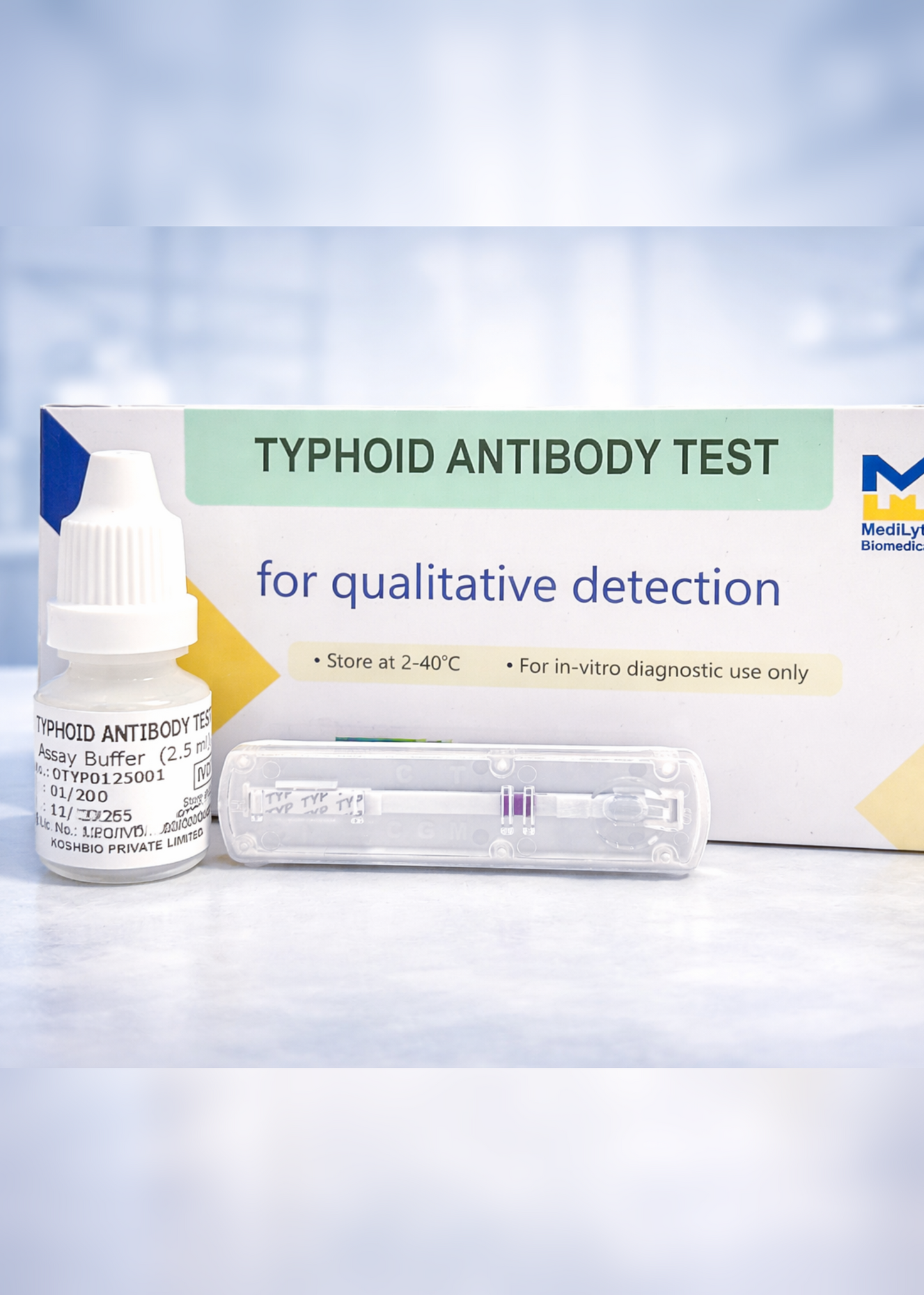 MediLytic Typhoid Antibody Rapid Test Kit
