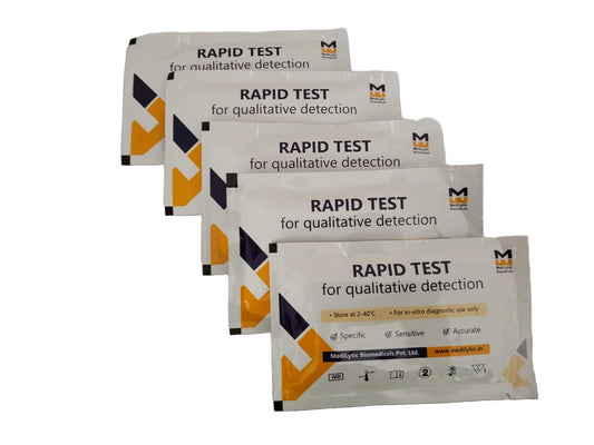 MediLytic combo Dengue Test NS1 ,IgG+IgM (Pack Of 10/5 Cards) Antigen/ Antibody Test Kit
