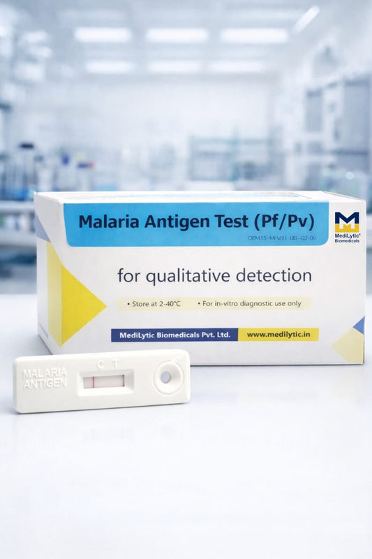MediLytic Malaria Test Kit (Pack of 25 Cards) Antigen Self Test Kit