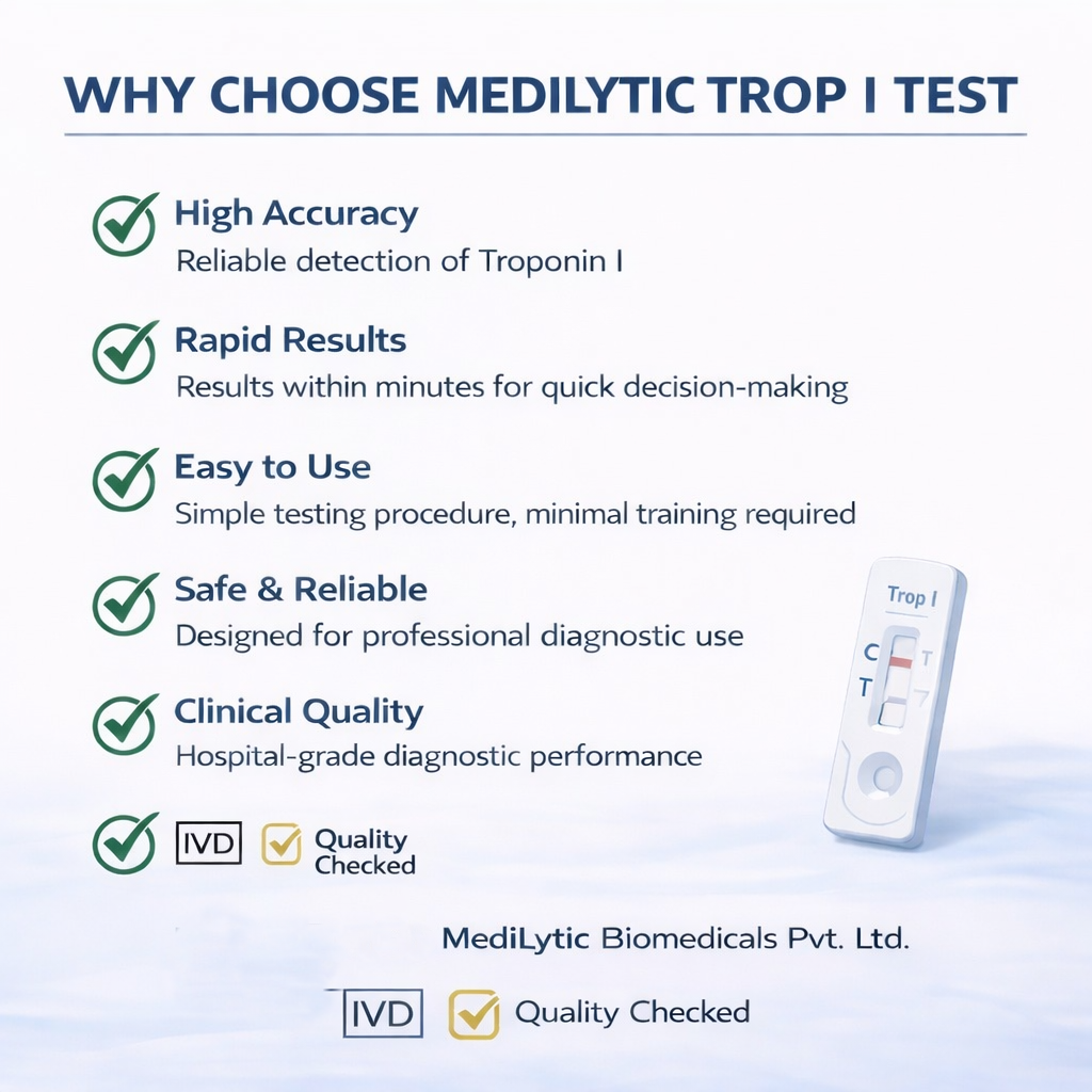 MediLytic Trop-I Heart Attack Test Kit [Blood Test]